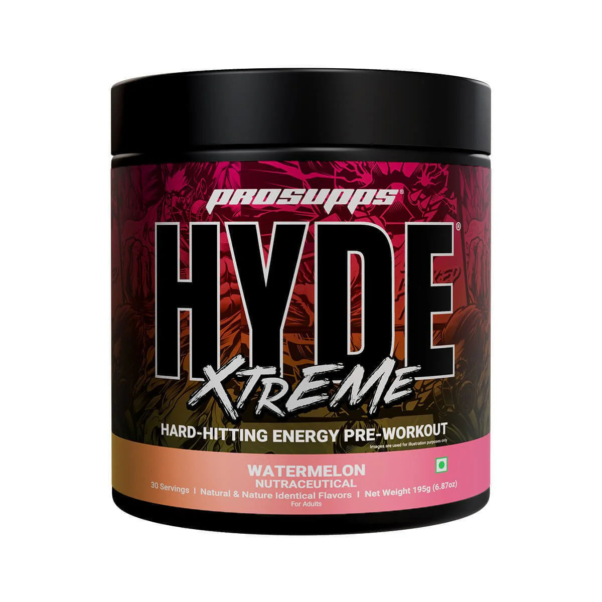 ProSupps Hyde Xtreme Pre-Workout - Watermelon (30 Servings)
