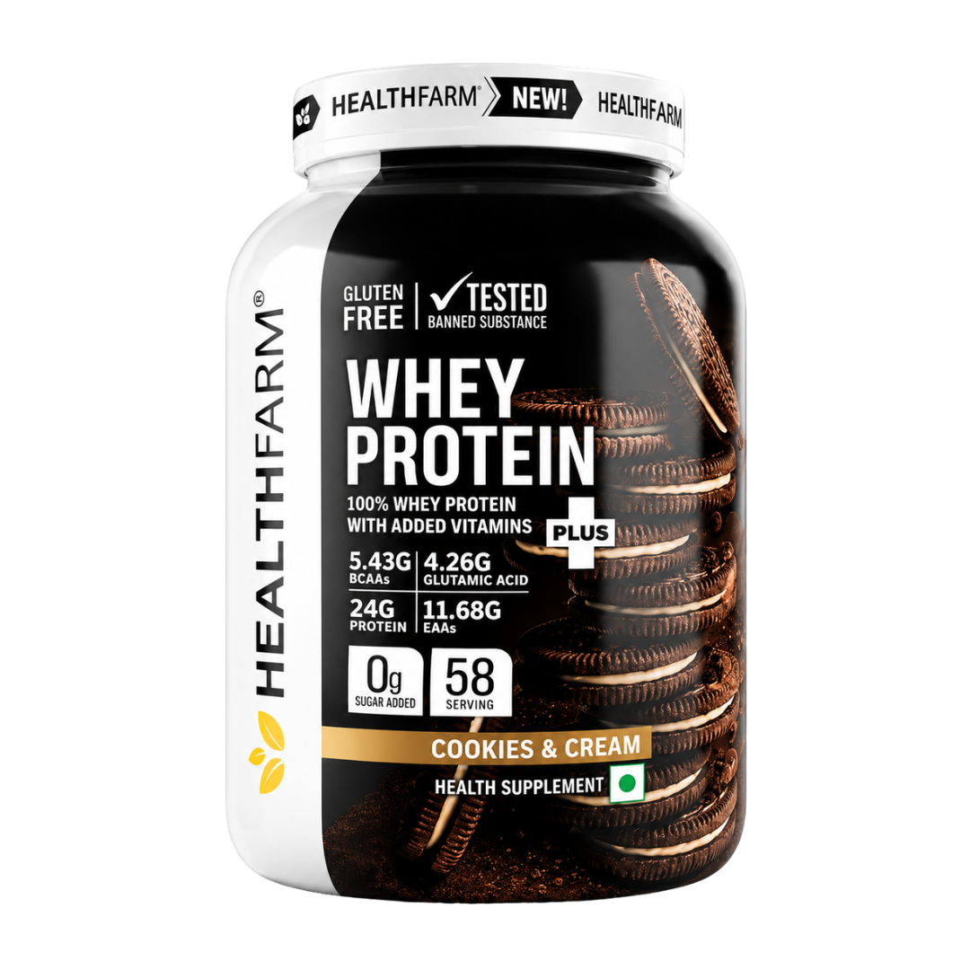 Healthfarm Whey Protein Plus – Cookies & Cream 2kg