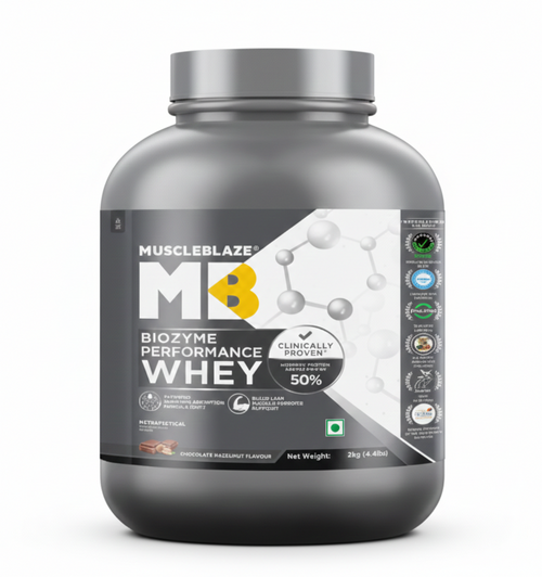 MuscleBlaze Biozyme Performance Whey 2Kg Chocolate Hazelnut