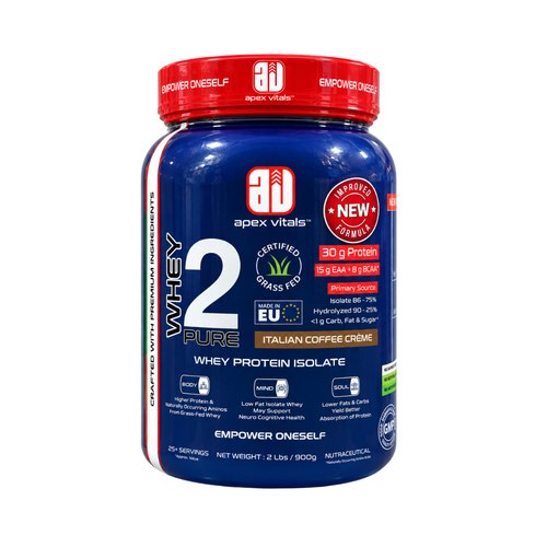 Apex Vitals Whey 2 pure isolate - Italian Coffee Cream 2lbs