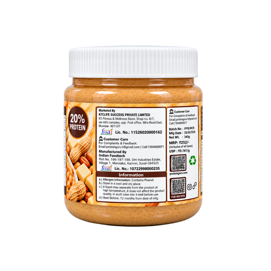 APK Nutrition White Chocolate Crispy Peanut Butter 340g