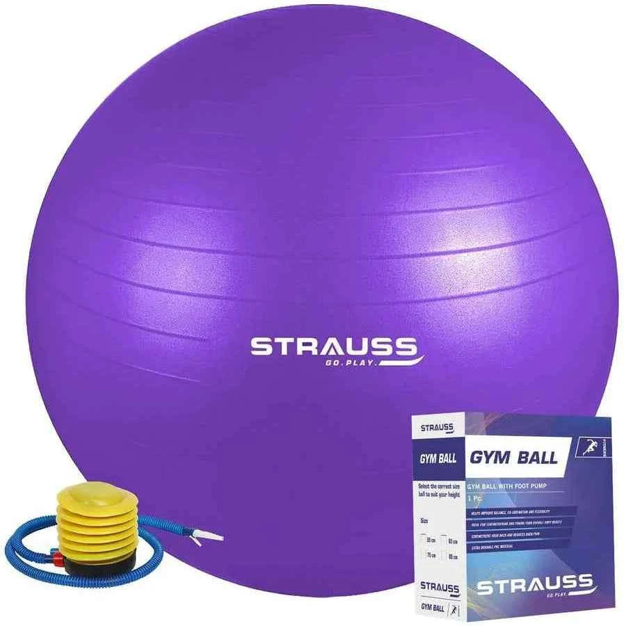 Strauss Anti-Burst Rubber Gym Ball 65CM