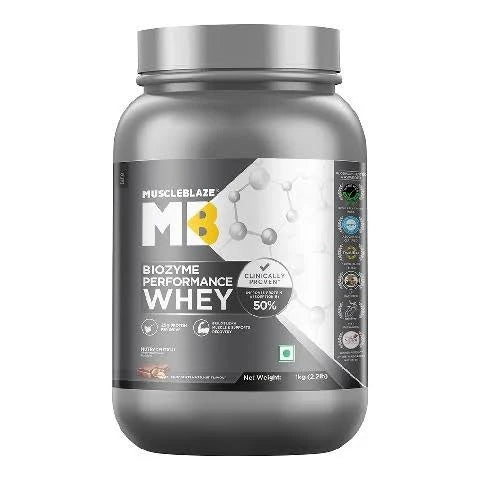 MuscleBlaze Biozyme Performance Whey | 1Kg | Chocolate Hazelnut