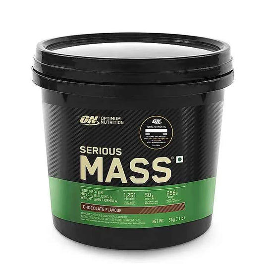 Optimum Nutrition (On) Serious Mass High Protein High Calorie Weight Gainer Powder-5 Kg Vanilla