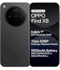 OPPO Find X8 5G (Space Black, 256 GB) (12 GB RAM)