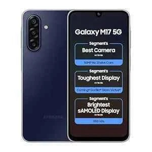 Samsung Galaxy M17 5G Mobile (Sapphire Black, 6GB RAM, 128GB Storage)