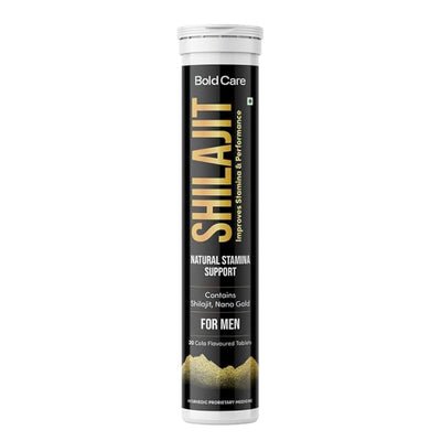 Bold Care Shilajit Effervescent Tablets for Natural Stamina Support - Protein Guru1
