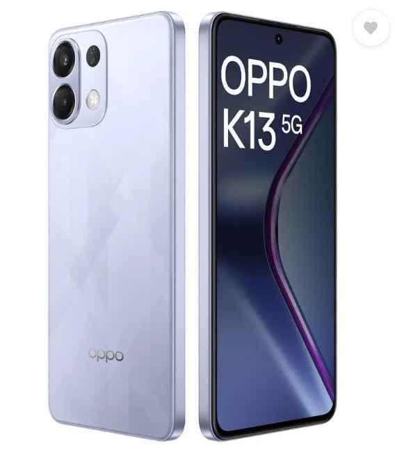 OPPO K13 5G with 7000mAh and 80W SUPERVOOC Charger in-The-Box, ICY Purple (8GB, 256GB)