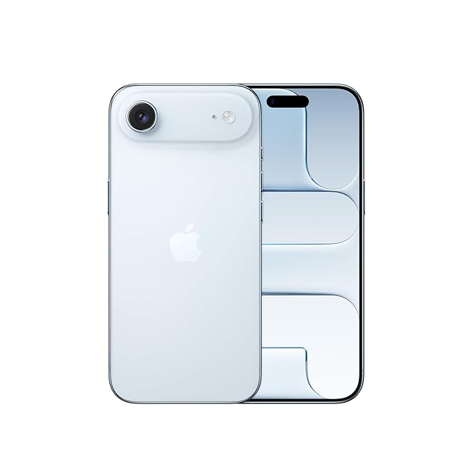 iPhone Air 256 GB: Thinnest iPhone Ever, 16.63 cm (6.5″) Display with Promotion up to 120Hz, Powerful A19 Pro Chip, Center Stage Front Camera, All-Day Battery Life; Sky Blue