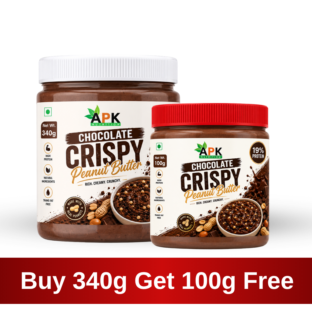 APK Nutrition Chocolate Crispy Peanut Butter 340g - Get 100g Free