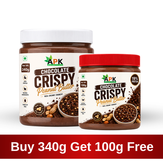 APK Nutrition Chocolate Crispy Peanut Butter 340g - Get 100g Free