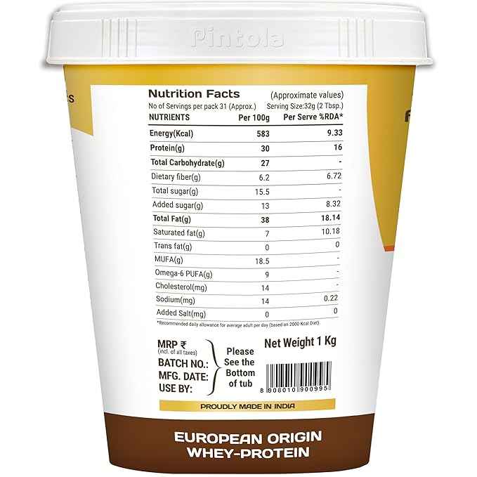 PINTOLA High Protein Peanut Butter