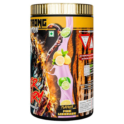Strong Nation Tiger Fury Pre Workout Powder - Pink Lemonade 360g