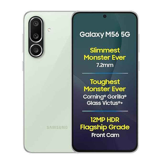 Samsung Galaxy M56 5G Mobile (Light Green,8GB RAM,128GB Storage)