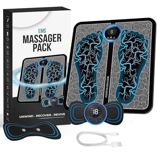 EMS Feet Massage, Foot Massager for Blood Circulation