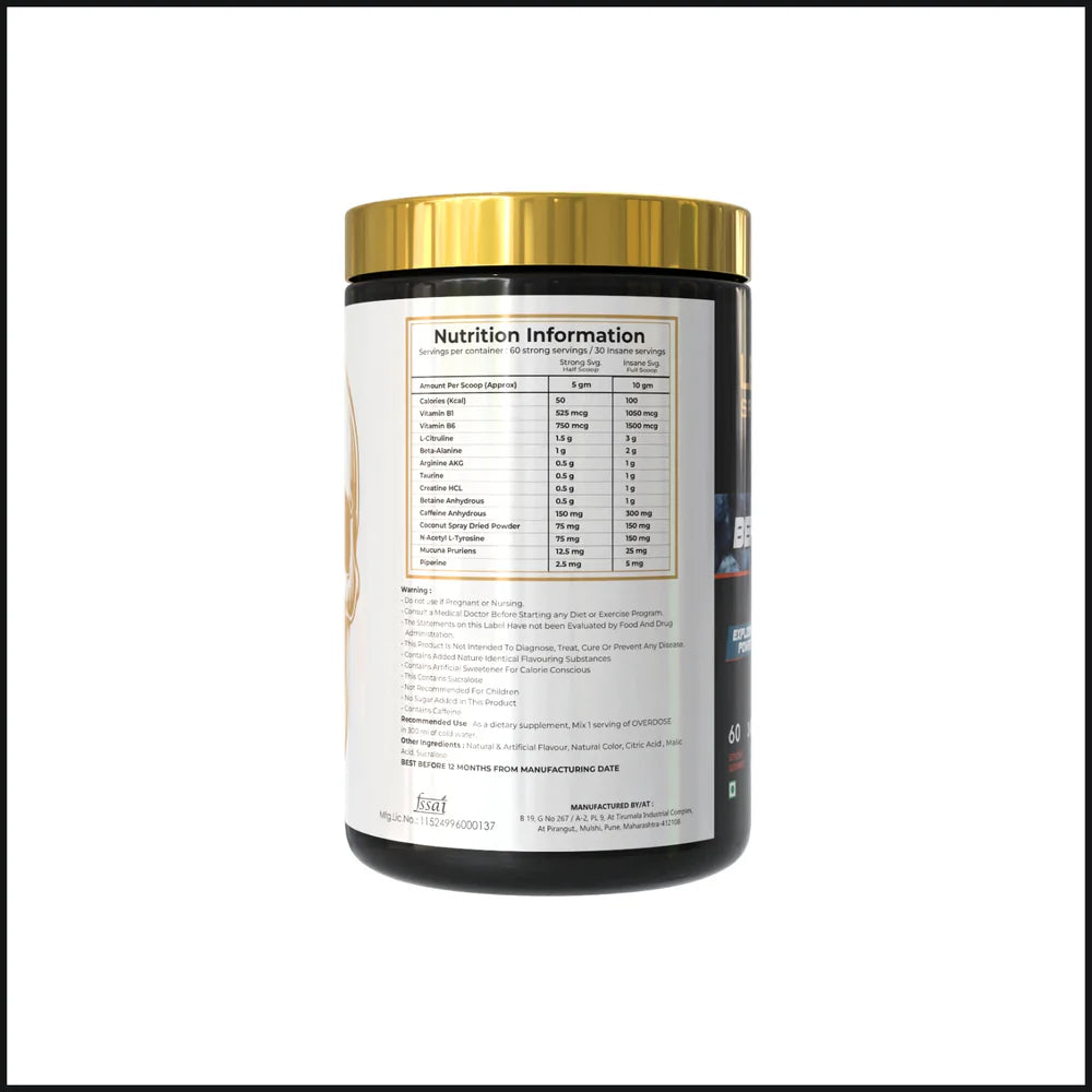 Overdose Pre-Workout - Berry Blast