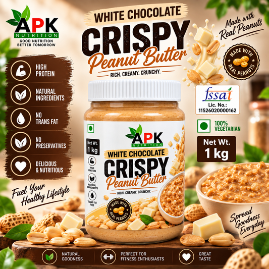 APK Nutrition White Chocolate Crispy Peanut Butter 1kg