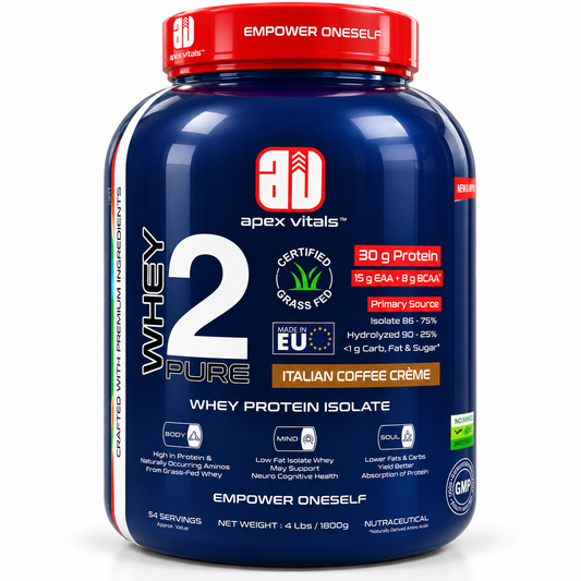 Apex Vitals Whey 2 Pure Isolate - Italian Coffee Cream 2kg