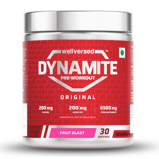 Dynamite Pre-Workout (420g, 30 Servings) | Fruit Blast - Protein Guru1
