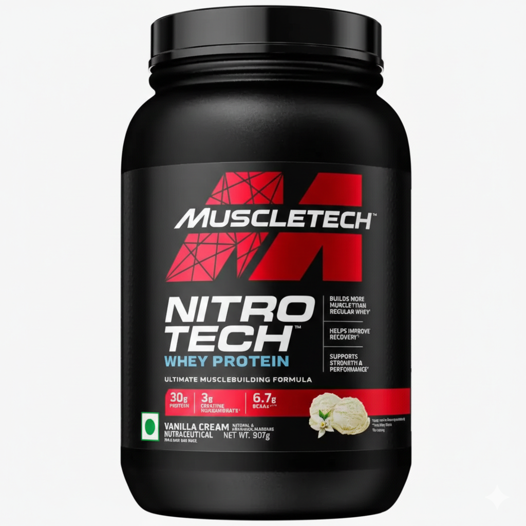 Muscletech Nitro-Tech Whey Protein -Vanilla Cream 1 Kg