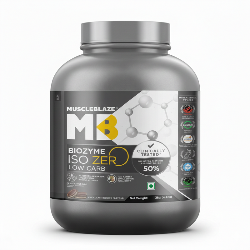 MuscleBlaze Biozyme Iso-Zero | Cookies & Cream Flavor