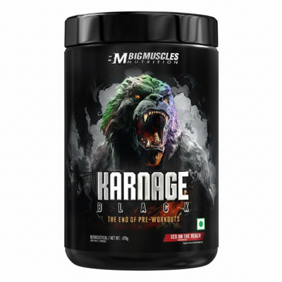 Bigmuscles Nutrition Karnage Black Preworkout | Massive Pump | Laser Focus