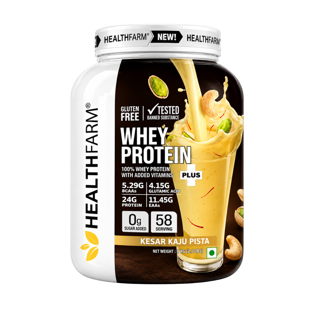 Healthfarm Whey Protein Plus – Kesar Kaju Pista 2kg