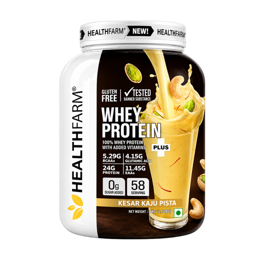 Healthfarm Whey Protein Plus – Kesar Kaju Pista 2kg