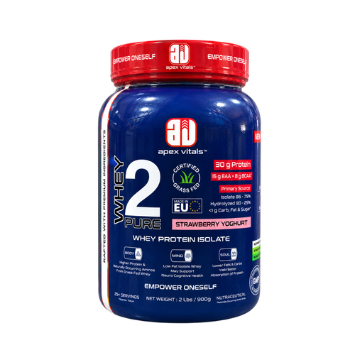 Apex Vitals Whey 2 pure isolate -  Strawberry Yoghurt 2lbs