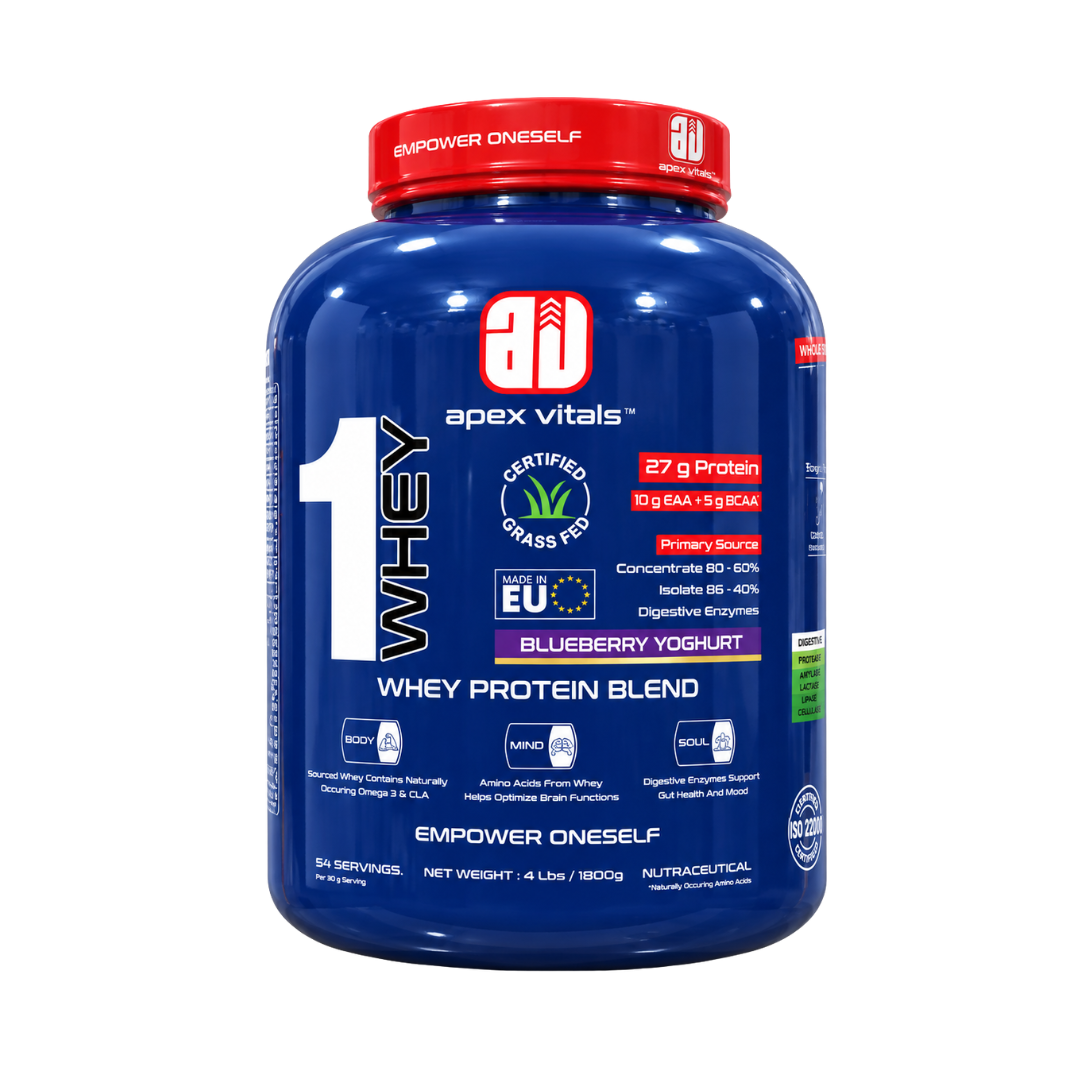 Apex Vitals 1 Whey Protein- Blueberry Yoghurt 4lbs