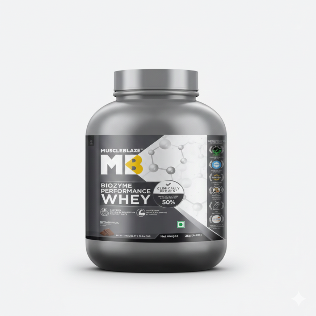 MuscleBlaze Biozyme Performance Whey | 2Kg | Rich Chocolate