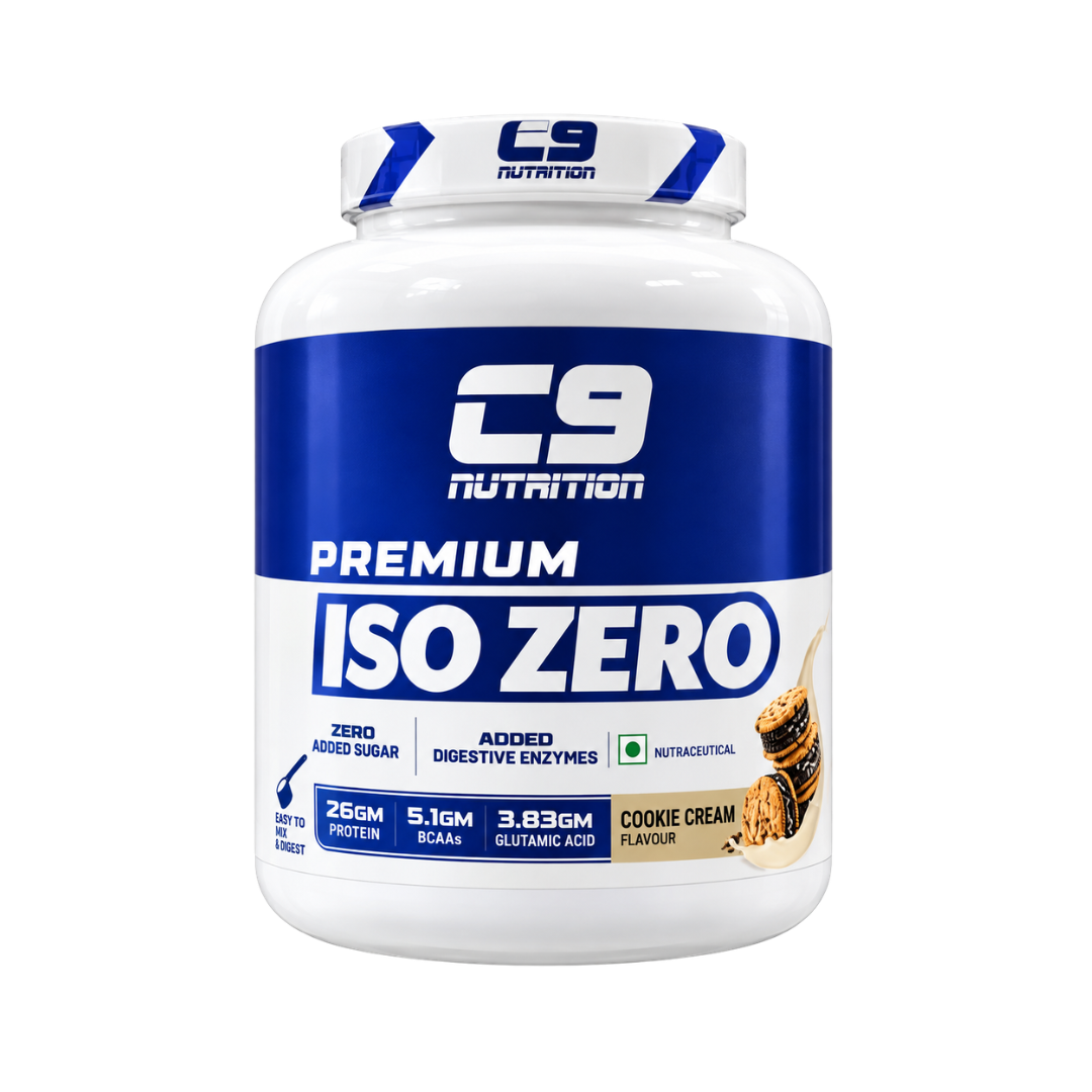C9 Nutrition Premium ISO ZERO Whey Isolate (2kg, 60 Servings) – Cookies & Cream