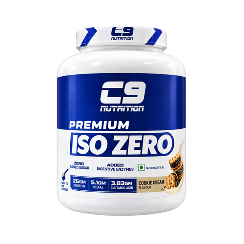 C9 Nutrition Premium ISO ZERO Whey Isolate (2kg, 60 Servings) – Cookies & Cream