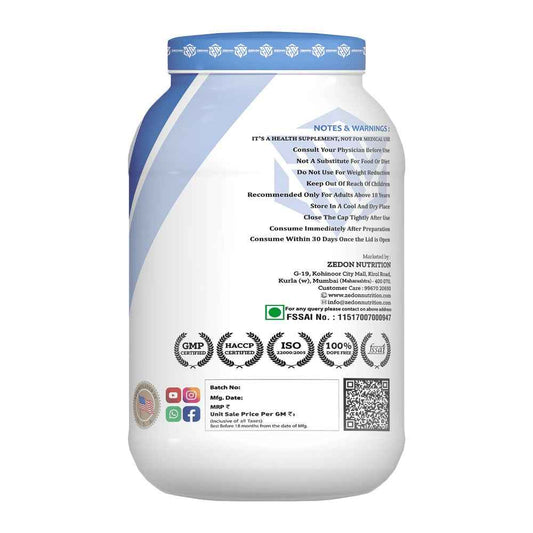 Zedon Nutrition 100% Premium Whey Protein 1Kg