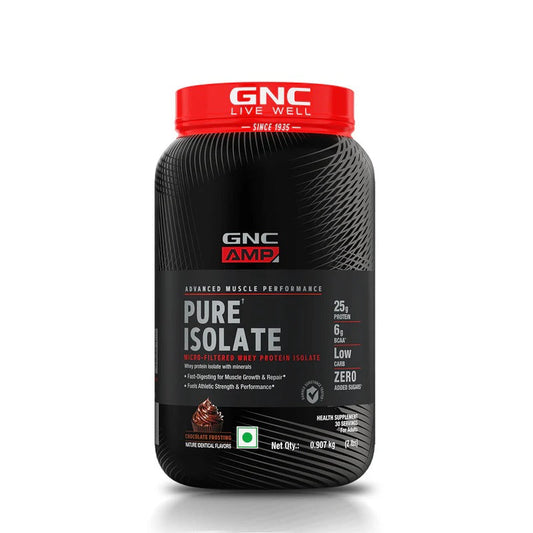 GNC AMP Pure Isolate ( Low / Zero Carb) Chocolate Frosting 1kg