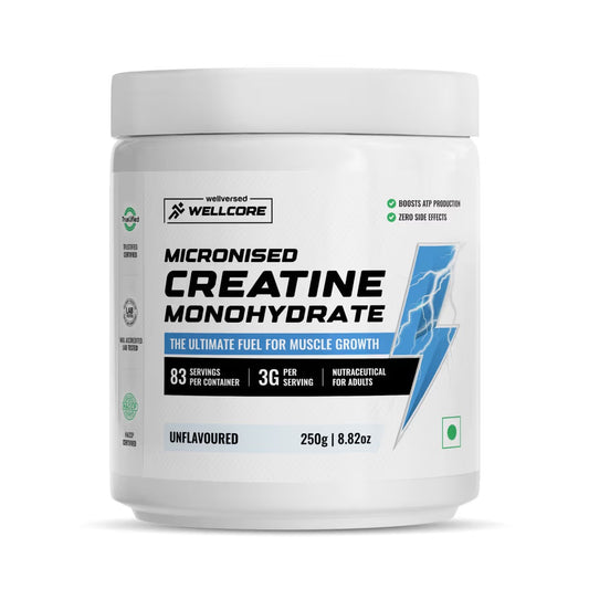 Wellcore Creatine Unflavoured 83 Serving