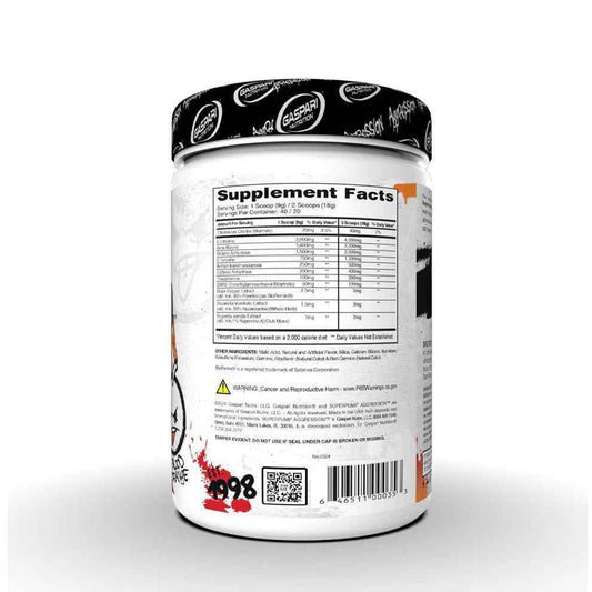 Gaspari Nutrition Super Pump Aggression Pre Workout | Fruit Punch Fury