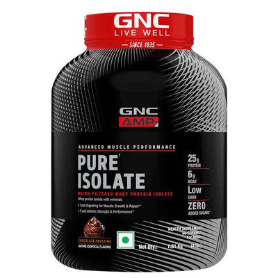 GNC AMP Pure Isolate ( Low / Zero Carb) Chocolate Frosting 2Kg