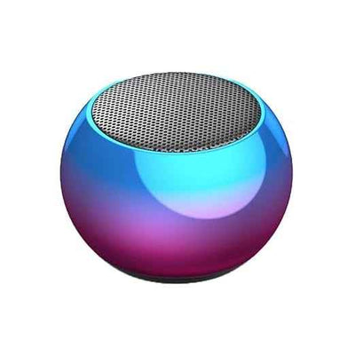 Orbital Glow Mini Bluetooth Speaker – Metallic Gradient Wireless Sound
