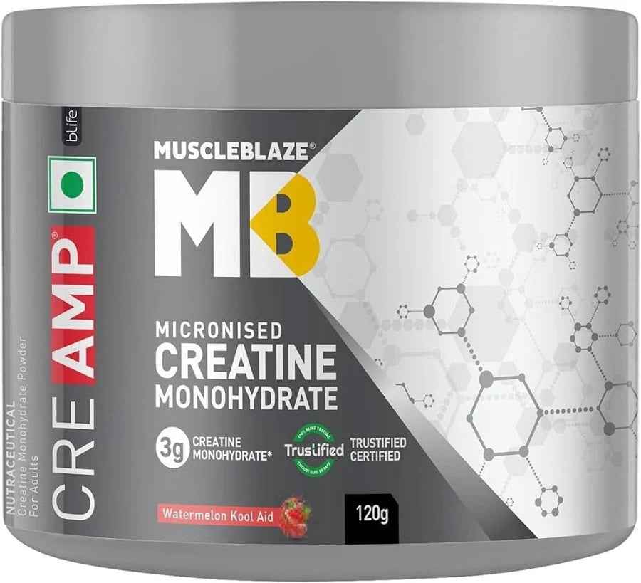 MuscleBlaze MB CRE AMP™ Micronized Creatine Monohydrate | Watermelon Kool Aid