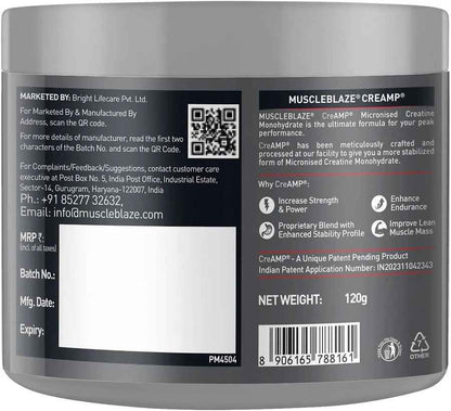 MuscleBlaze MB CRE AMP™ Micronized Creatine Monohydrate | Watermelon Kool Aid