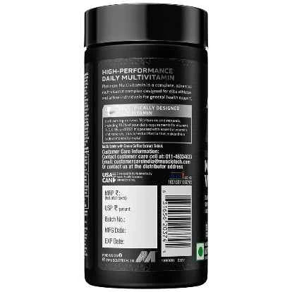 MuscleTech Platinum Multivitamin | High-Potency Vitamins, Minerals & Immune Support