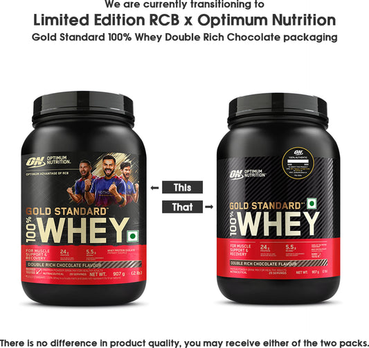 Gold Standard 100% Whey Protein Powder | Double Rich Chocolate 1kg