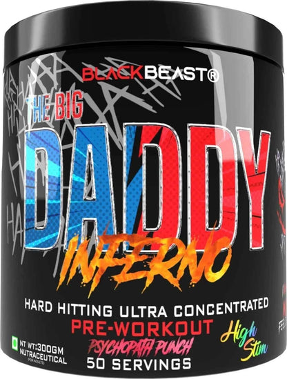 Black Beast The Big Daddy Inferno Pre Workout Psychopath Punch