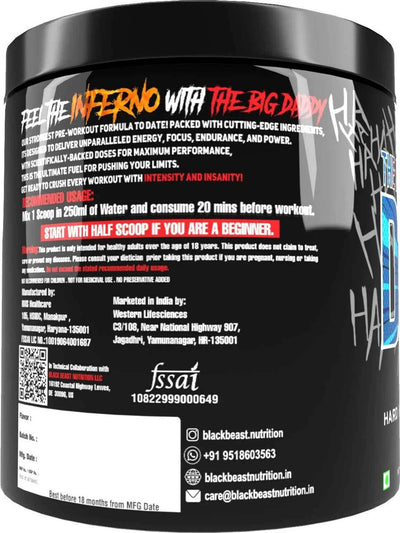 Black Beast The Big Daddy Inferno Pre Workout Psychopath Punch