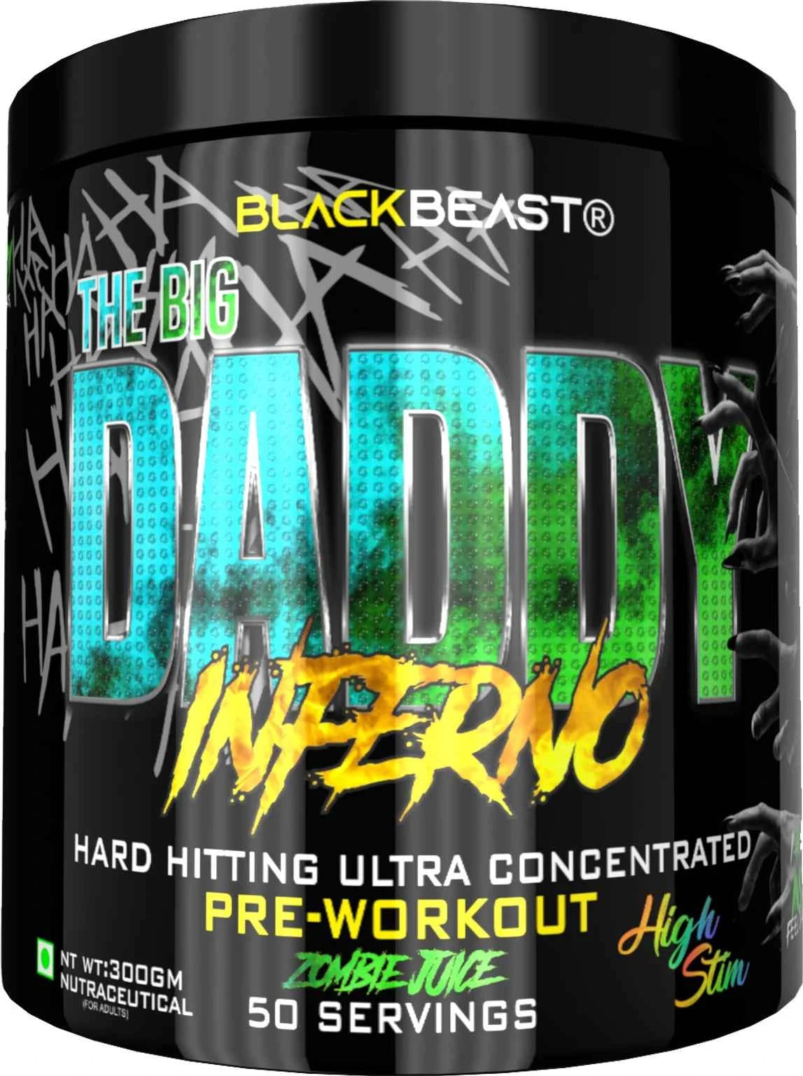 Black Beast The Big Daddy Inferno Pre Workout Zombie Juice