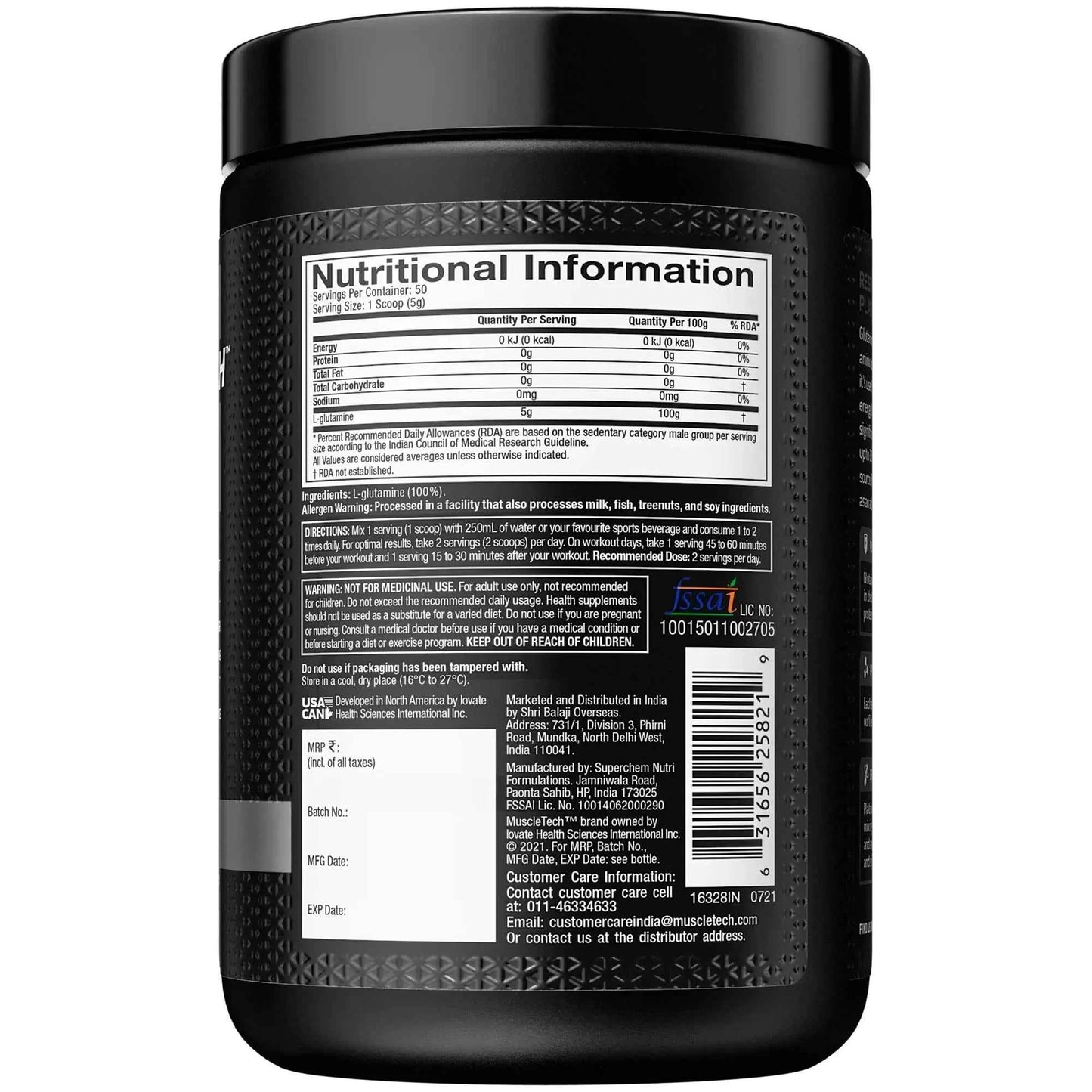 Muscletech Platinum 100% Glutamine