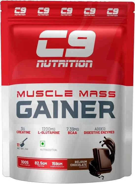 Muscle Mass Gainer | 82.5g Protein, 1005 Kcal Belgium Chocolate / 1kg / Mass Gainer